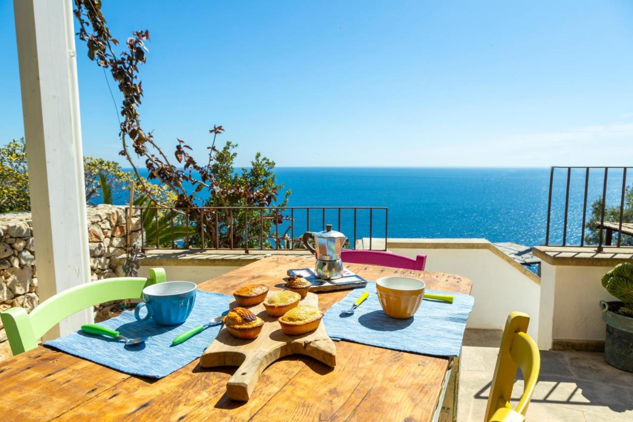 Casa Vacanze De Vita - Amazing View On The Coast Marina Serra Kültér fotó